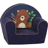 knorr toys 68379 - Poltrona per bambini Happy Bear, colore: Blu scuro