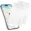 TIMU Air Tag Card Compatibile con Apple Dov'è (iOS Only), IP68 Impermeabile Wallet Tracker, 1.7 mm Slim Smart Card, Bluetooth Localizzatore per Valigie, Portafoglio, Borse (Bianco)