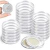 MR BAEQ 20 Pezzi Contenitore per Monete da Collezione, Capsule per Monete, Moneta di Collezione in Plastica per Collezioni e Stoccaggio, Custodia Espositiva Dedicata agli Appassionati