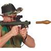 FIESTAS GUIRCA | Bazooka Giocattolo Verde (50 cm) - Include 2 Proiettili e Fucile - Accessorio per Costume da Militare - Ideale per Halloween e Carnevale - Bambini e Adulti - Verde