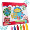Toyland® Cocomelon Bathtime Playset con Memory Match Game e Set di Pastelli e Stencil - Giocattoli da Bagno - Adatto dai 3 Anni in su