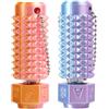 Rieoany 2 pcs Portachiavi Portachiavi Spiky Grippie Stim Sensoriali Sensoriali Spinosi per Relax e Concentrazione Decompressione Gadget Personalizzati (Sfumatura dal rosa al blu e sfumatura dal rosa all'oro)