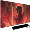 MPLRC PLAYMAT MTG, tappetino da gioco con custodia impermeabile nera, dimensioni 60 x 35 cm, con bordi cuciti MTG, tappetino da gioco con carte collezionabili, tappetino da gioco TCG (senza zona, 11)