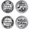 UNICRAFTALE 2 Pezzi Moneta Commemorativa Di Compleanno Floreale In Acciaio Inox Doppio Lato Per Il Regalo Di Decisione Uomo E Donna