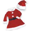 Generico COSTUME VESTITO BABBO NATALE BIMBA 9-10 ANNI in CINIGLIA Completo Coordinato