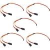 OliRC 5 Pezzi 30cm servo Y Imbracatura prolunga Cavo 22awg 60 Core per Cavo per RC Auto Elicottero servo Ricevitore Filo condurre(C144-5)