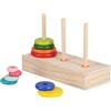 Generic Torre di Hanoi Puzzle a 10 Anelli Giocattolo in Legno, Gioco di Logica Rompicapo per Bambini Dai 5 Anni in su (Grande torre in scatola di Hanoi)