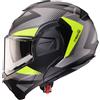 Caberg CASCO FLIP-BACK TRIP LUNAR MATT BLACK/GREY/YELLOW FLUO CABERG : Taglia Int - L