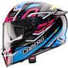 Caberg CASCO INTEGRALE AVALON X BRAMA BLACK/LIGHT BLUE/YELLOW FL/FUCHSIA CABERG : Taglia Int - XS
