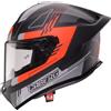Caberg CASCO INTEGRALE ROXTER COLT MATT BLACK/RED FLUO/GREY CABERG : Taglia Int - M