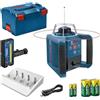 Bosch Professional Livella Laser Rotante GRL 300 HV (Laser Rosso, Ricevitore Laser LR 45 con staffa, Raggio D'Azione: Fino A 300 m (Diametro), batterie ricaricabili, adattatore batteria, L-Boxx)