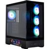 Zalman P40 DS BLACK, Midi Tower, PC, Nero, ATX, Micro ATX, Mini-ITX, Plastica, Acciaio, Vetro temperato, Altro