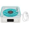 Gistuch Altoparlante Bluetooth stile giradischi con luce notturna e display dell'ora, 3 in 1, multifunzione, piccolo, stereo, wireless, bianco