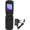 Gistuch Cellulare a conchiglia 2G Dual SIM 1200 mAh Display a colori da 1,77 pollici Cella 100-240 V Rosso Spina UE