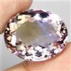 Egemdiamond Ametrina Naturale Bi Colore Viola Giallo A Ovale 23.78ct 20x16mm Pietra Preziosa