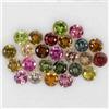 Egemdiamond Lotto Di Gemme Di Tormalina Naturale Rotonda Multicolore 20 Pezzi 5.62 Ct 3.8 Mm