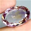 Egemdiamond Gemma Ametrina Naturale Bi Color Oval Cut Viola Gialla Brasile 20.44ct 21x15mm