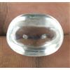 Bianco Zaffiro 19.80 KT / 18 MM Naturale Ovale Cabochon Gemma Certificato C1080
