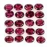 Gemsporium Taglio Ovale Naturale Neon Viola Rodolite Granato Lotto 4.31ct 20pcs 4x3mm Gemma