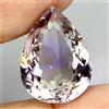 Gemsporium Taglio a Pera Naturale Bi Colore Viola Giallo Ametrino Brasile 20.47ct 20x15mm