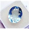 harshj_0 Taglio Ovale Brasiliano Luce Acquamarina 8.30 KT Certificato Loose Gemma Anello