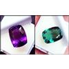 harshj_0 Naturale Violetto E Verde Ametista Loose Gemma 20 + KT Certificato Paio HA21