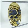 Handmade 55,90 Cts Naturale Schalenblende Ovale Cabochon Pietra Preziosa 20x38x4mm