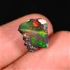 Opale, Naturale Fuoco Opal gemstone Grezzo, Etiope Nero opal raw 6 KT 12x11 MM