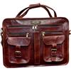 Fatto a mano 20 " Nuovo pelle Vintage Spalla Ufficio Marrone Borsa Messenger Donna Laptop Bag