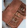 Fatto a mano Uomo Nuovo Qualità Cerato Vera Pelle Valigetta Laptop Borsa Messenger Borsa