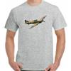 Gildan Libellula Hawker Hurricane T-Shirt Seconda Guedda Mondiale Britannico Fighter