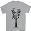 Gil dan T-Shirt Uomo 100% Cotone Acustica Chitarra Albero Musicista Band