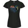 Gildan Love Flag Isole Vergini Regno Unito Calcio T-Shirt Donna Taglio Petite