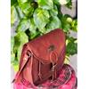 Fatto a mano Borsa A Spalla Vintage In Vera Pelle Di Capra Marrone Per Donna