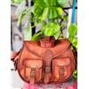 Fatto a mano Borsa A Tracolla In Vera Pelle Marrone 10X13 Pro Genuine Goat
