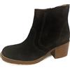 A.P.C. A. P. C. Donna Marrone Scuro Camoscio Block Tacco Stivaletti Nuove senza Scatola