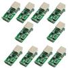 USR 10 pezzi Aggiornato USRIOT USR-TCP232-T2 - Modulo convertitore Ethernet seriale UART TTL a Ethernet TCPIP, supporto DHCP e DNS