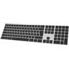 B.FRIENDIT Tastiera Bluetooth Aans Filo Ricaricabile in Alluminio per Mac, Tastiera Silenziosa con Tasti Ultra-discreti, Compatibile con Apple iMac, MacBook, Mac e iPad, Layout AZERTY, Argento e Nero