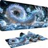Generic Tappetino Mouse Tastiera 80 x 30 CM - Tappetino Mouse XXL Sottomano Scrivania Esteso da per Monitor, Copri Scrivania Mousepad, Il Drago Bianco Scrivania Mouse Pad, Portatile Precisione j0xk-1045