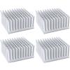 FUUGlan 4 Pezzi 40x40x20mm Alluminio Dissipatore di Calore Aletta di Raffreddamento Radiatore Dissipatori di Calore Per Il Raffreddamento GPU IC Chip VRAM VGA CPU