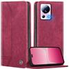 FMPCUON Compatibile con Nokia C22 4G Cover, Flip case Custodia Portafoglio in Pelle Slot [Chiusura Magnetica] Cover per Nokia C22 4G, Vino rosso