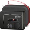 Powkey Powerstation portatile 26400 mAh/97,68 Wh con uscita 100 W/230 V AC, 12 V 8 A DC, PD 65 W USB C Batteria esterna Power Station Camping Tablet Cellulare
