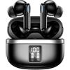 JBMI Cuffie Bluetooth, Auricolari Bluetooth 5.3 In Ear Stereo con 4 Microfono ENC, 60 Ore Cuffiette Wireless Cancellazione Rumore, Auricolare IP7 per iPhone e Androide, Earbuds Sportive (Mulit Nero)