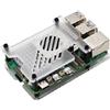 YanLan Custodia protettiva per scheda madre per Raspberry Pi 5, in acrilico satinato, per ventola del radiatore Pi5 (trasparente)