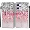 Feyten Cover per Xiaomi Redmi Note 12 PRO 5G, Custodia in Pelle Redmi Note 12 PRO 5G, Flip Custodia Pelle PU con [Magnetica][TPU Antiurto][Supporto Stand], Cover a Libro Portafoglio (Bling)