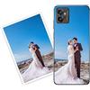 Sunrive Personalizzate Cover compatibile con Motorola Moto G32 personalizzabile con Foto Testi Frase Logo Disegni e Grafiche Personalizzata, assorbimento degli urti morbido TPU trasparente