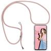 HomiTunky Custodia per Cellulare Girocollo per Realme 12 Plus/+ 5G Tracolla - Collana/Necklace Cordoncino,Practical Stylish Trasparente Silicone TPU Flessibile Antiurto Protettivo Cover