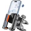 Bovemanx Supporto per telefono da bicicletta，2024 Supporto universale per telefono da moto Supporto per telefono da bicicletta Morsetto per telefono cellulare da manubrio per scooter