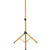 Pronomic SPS-1S GD Supporto per Altoparlente in acciaio - Supporto per diffusori con treppiede - Altezza 120-193 cm - Il supporto può essere utilizzato anche come porta freccette o porta foto - Oro