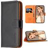 FMPCUON Cover Compatibile per Samsung Galaxy S20 - Custodia in Flip Pelle PU a Libro Portafoglio Case - Premium Folio Wallet Protettiva Caso, Ultra Sottile Protezione Cover Bumper, Nero